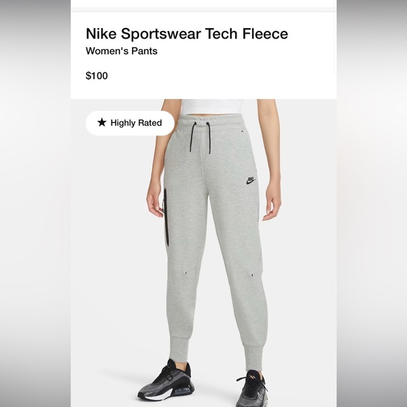 New Women Nike sportwear tech fleece/ size S (4-6) - Picture 4 of 4